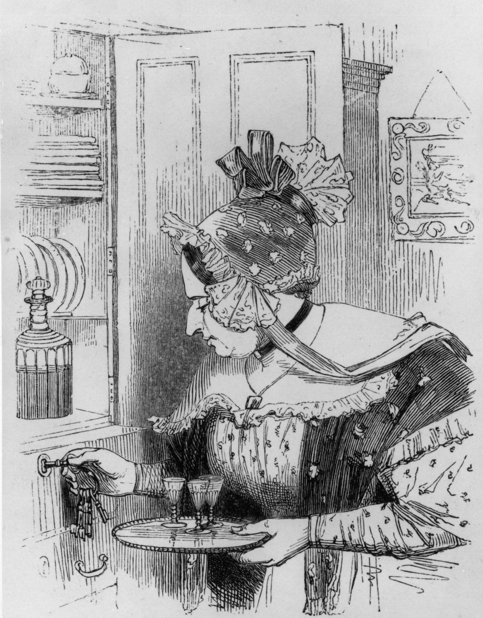 Mrs Umney, the housekeeper of Canterville Chase